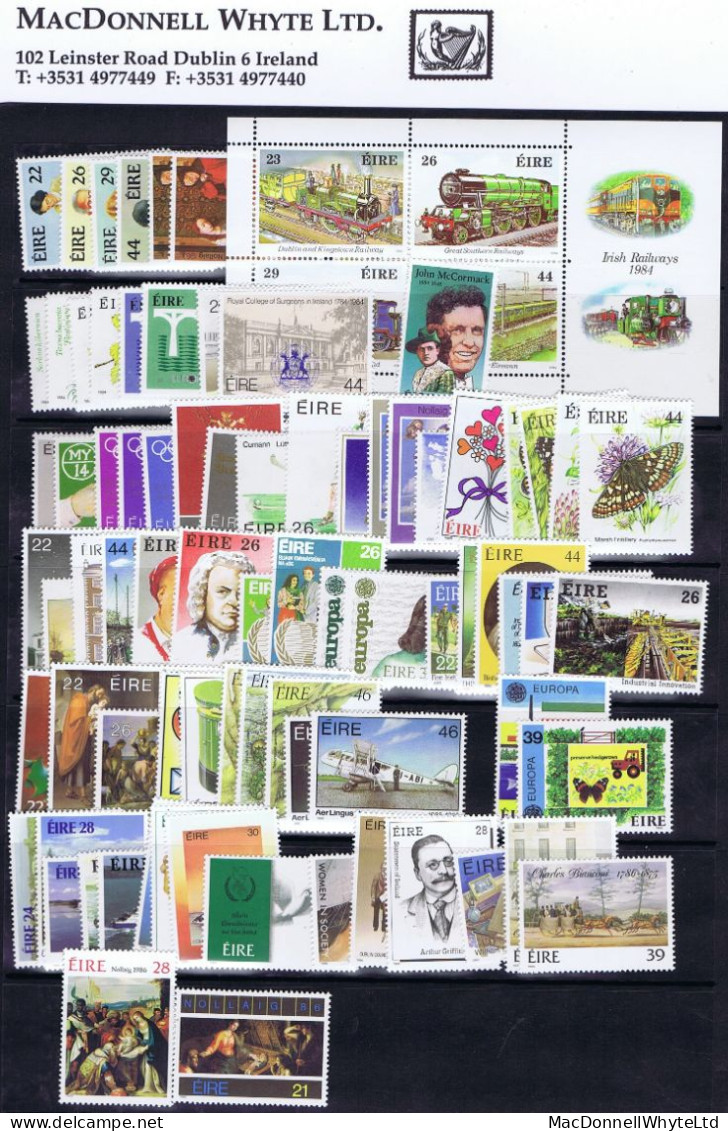 Ireland Commemoratives 1929 To 1986 Complete Mint Unmounted Never Hinged, Includes Miniature Sheets - Nuovi