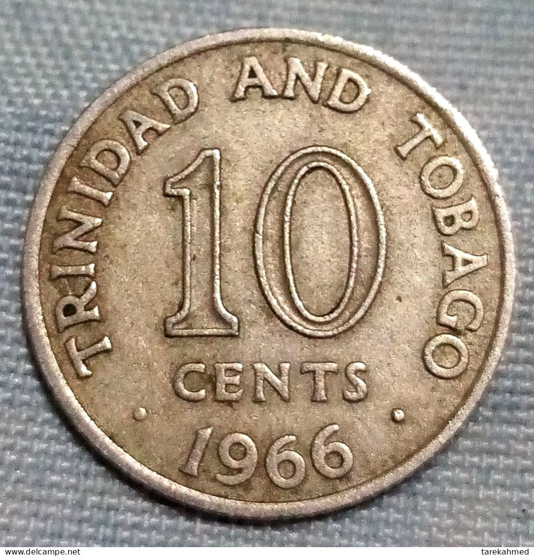 Trinidad And Tobago1966. 10 Céntimos.  KM 3. Perfect, Agouz - Trinidad & Tobago