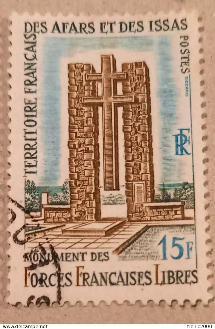 TC 109 -  Afars 347 Monument Aux Forces Françaises Libres - Used Stamps