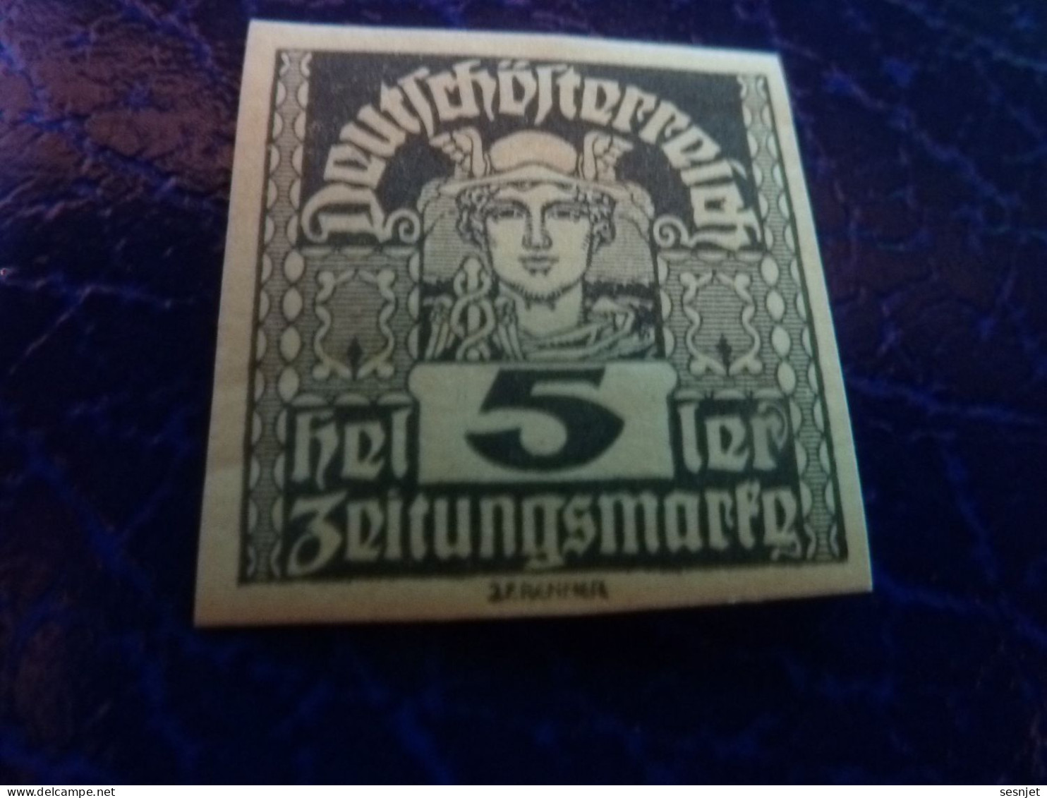Deutscheofterreich - Heller 5 - Zritungsmarfn - Vert Foncé - Non Dentelé - Non Oblitéré - Année 1920 - - Revenue Stamps