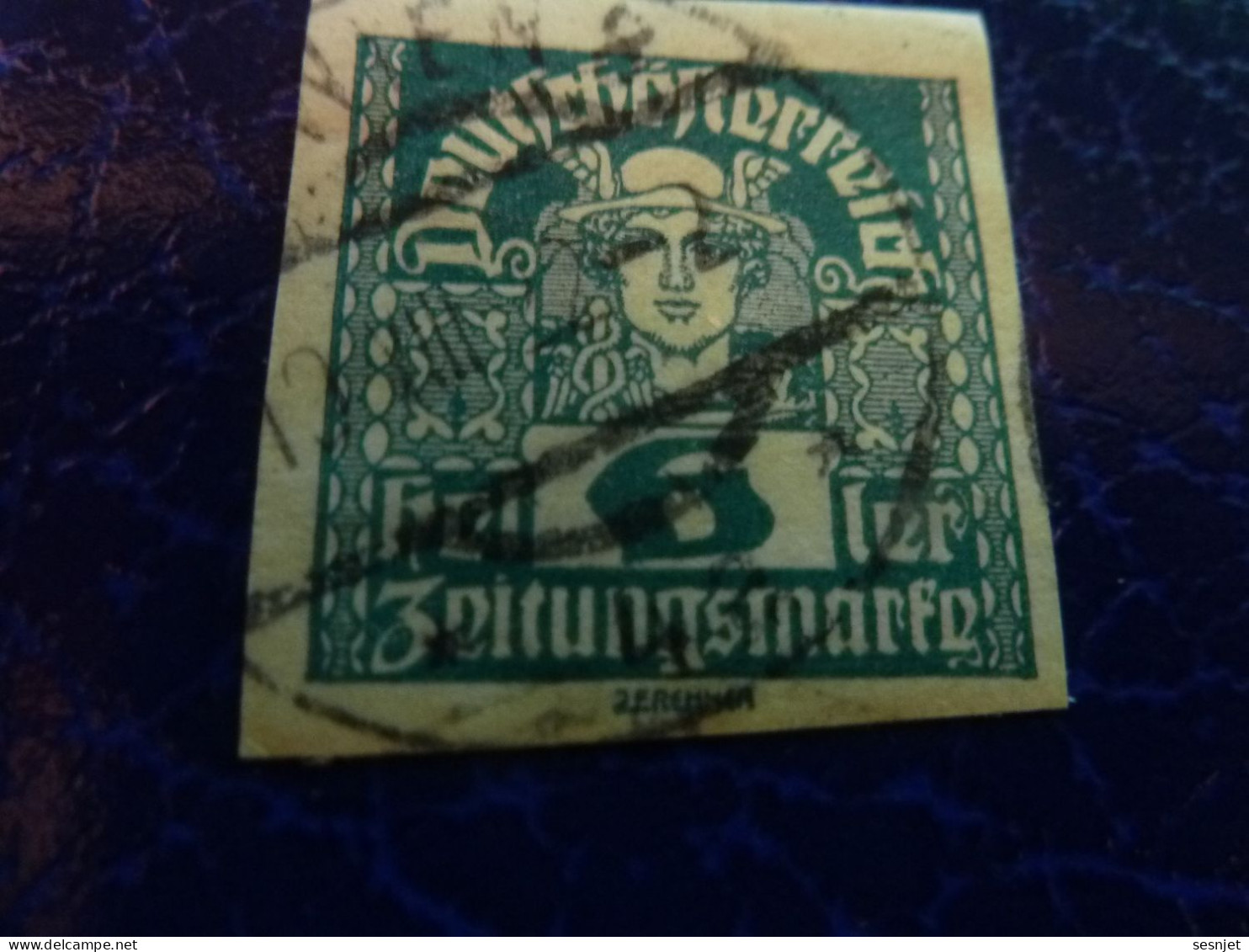 Deutscheofterreich - Heller 6 - Zritungsmarfn - Bleu - Non Dentelé - Oblitéré - Année 1920 - - Revenue Stamps