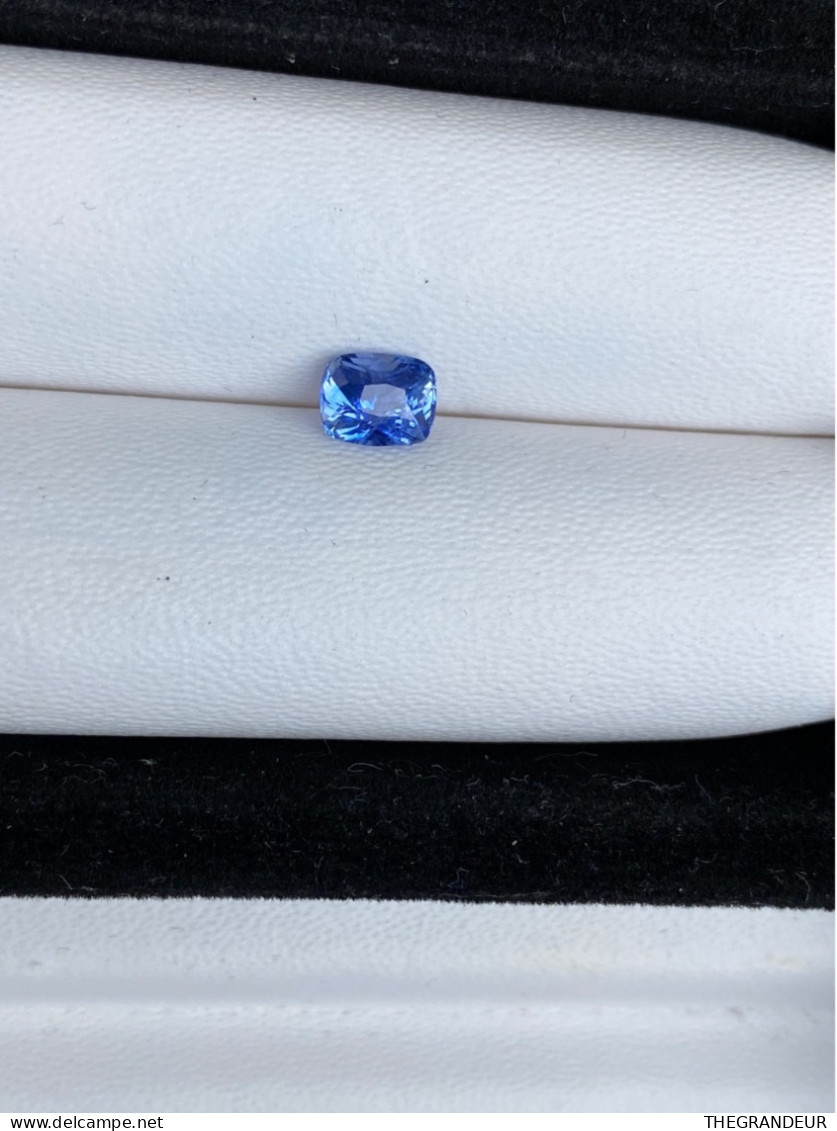 Blue Sapphire 1.10 Carat Cushion Rectangular Sri Lankan Origin Loose Gemstones - Sapphire