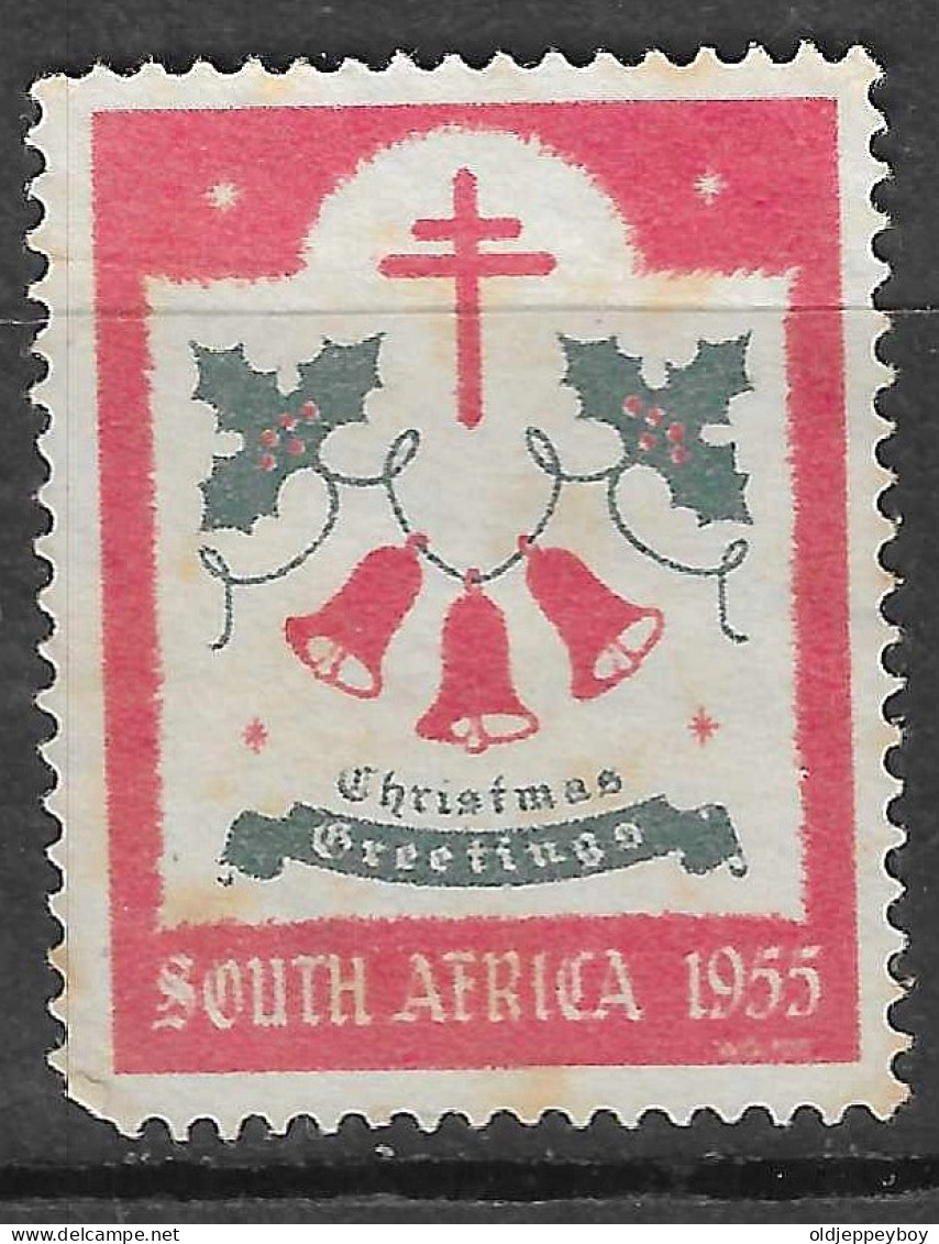 SOUTH AFRICA 1955  GREETINGS VIGNETTE Reklamemarke CINDERELLA Erinnophilie RARE - Erinnofilia