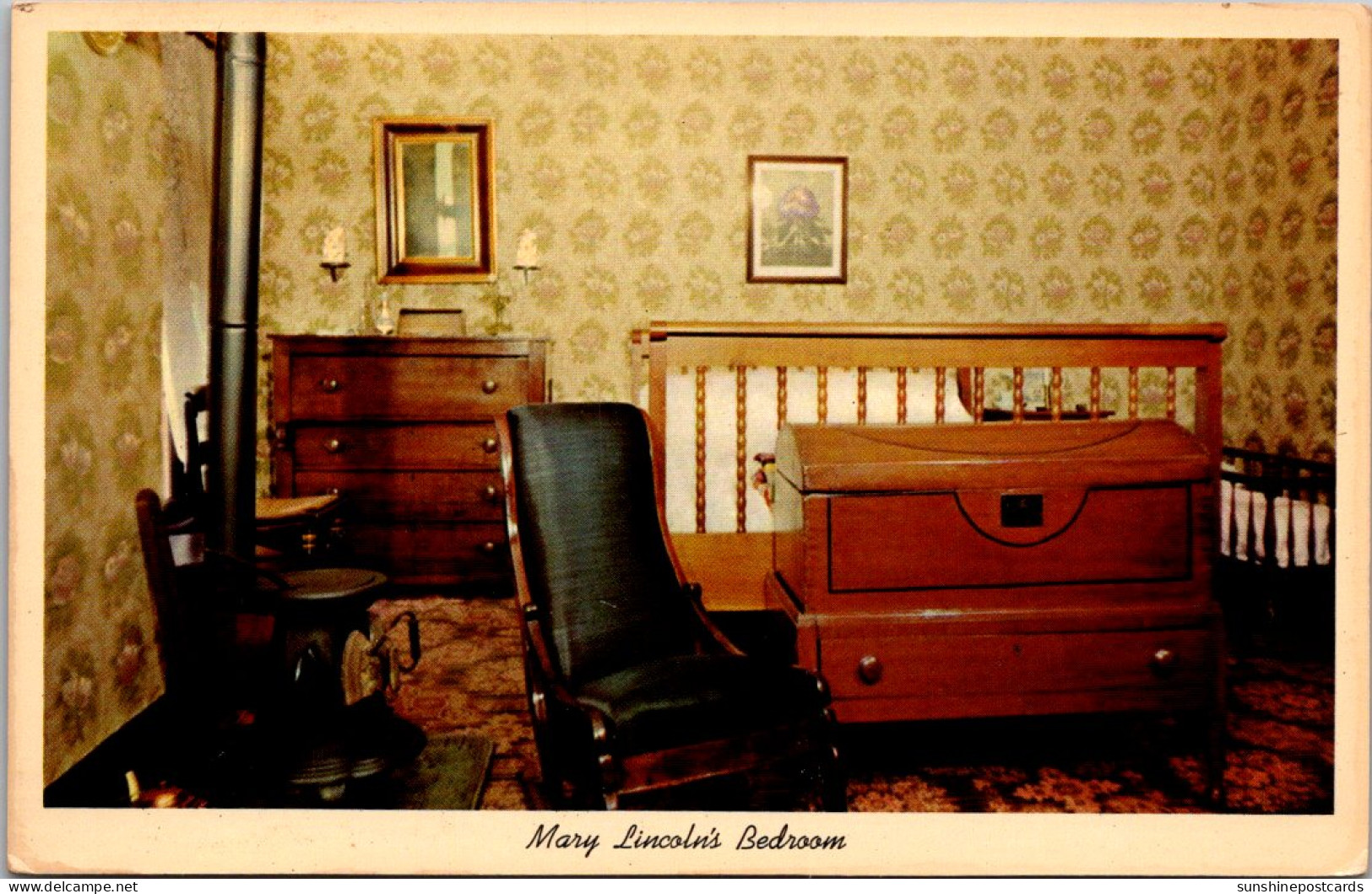 Illinois Springfield Abraham Lincoln's House Mary Lincoln's Bedroom - Springfield – Illinois