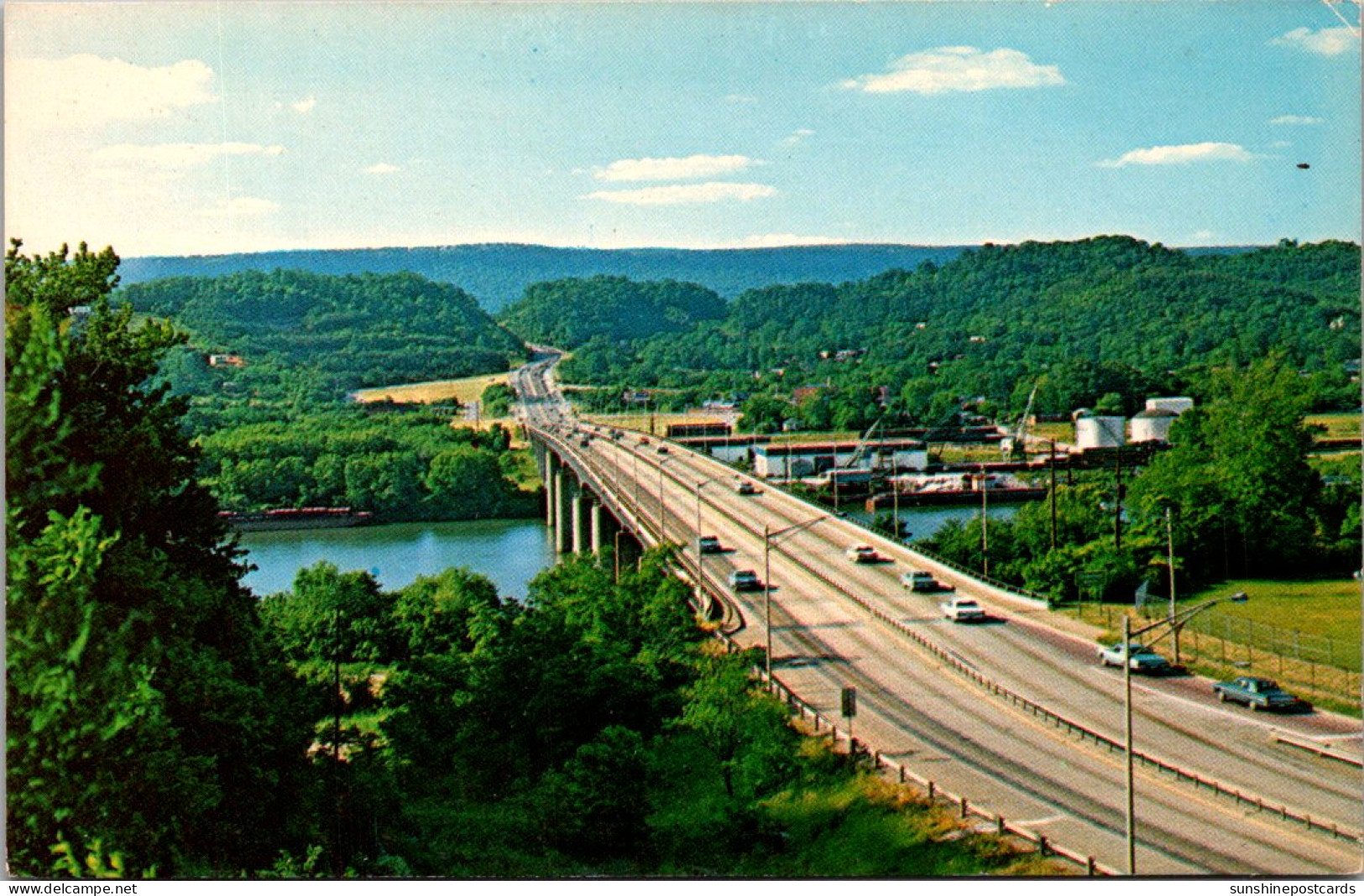 Tennessee Chattanooga The New Freeway And Ogliati Bridge Over The Tennessee River - Chattanooga