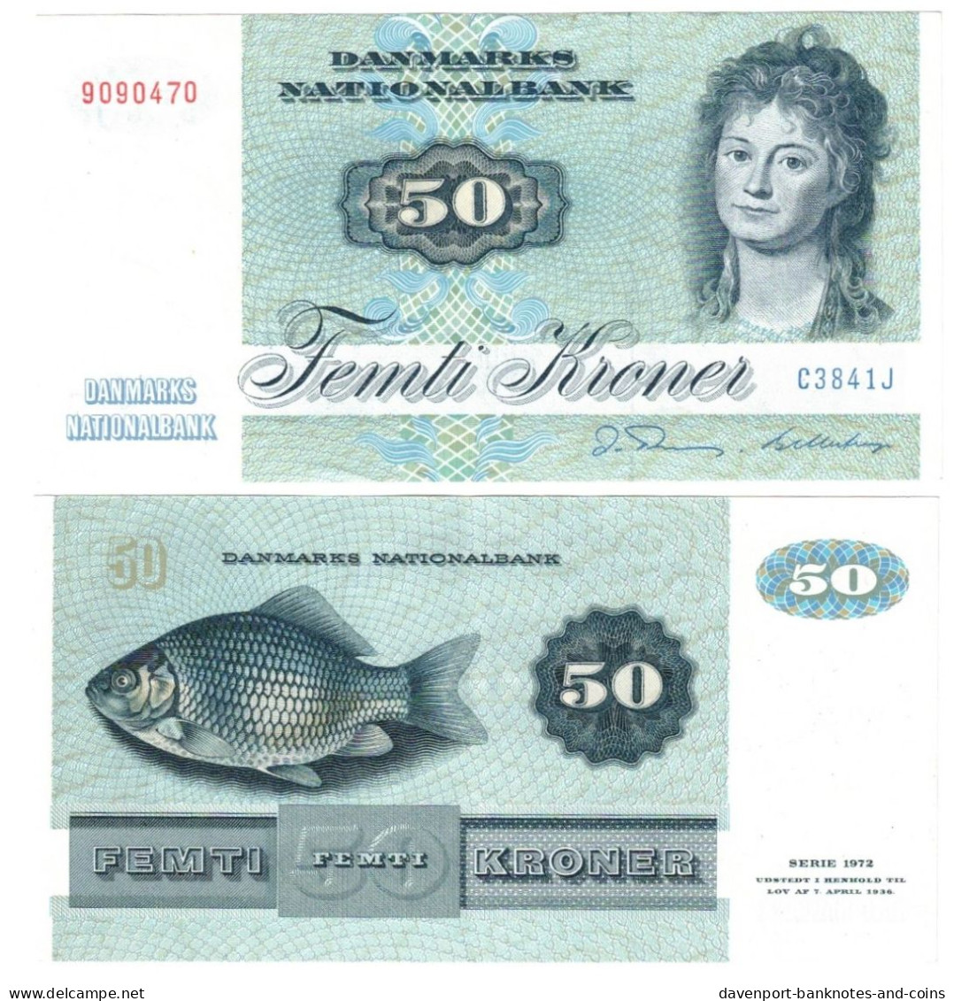 Denmark 50 Kroner 1984 AUNC "Thomasen/Billestrup" - Denmark