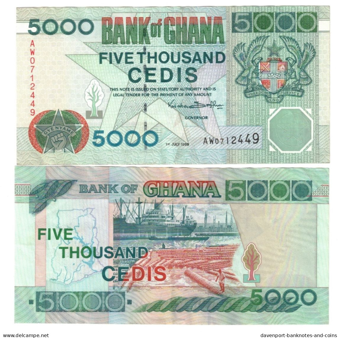 Ghana 5000 Cedis 1999 EF - Ghana