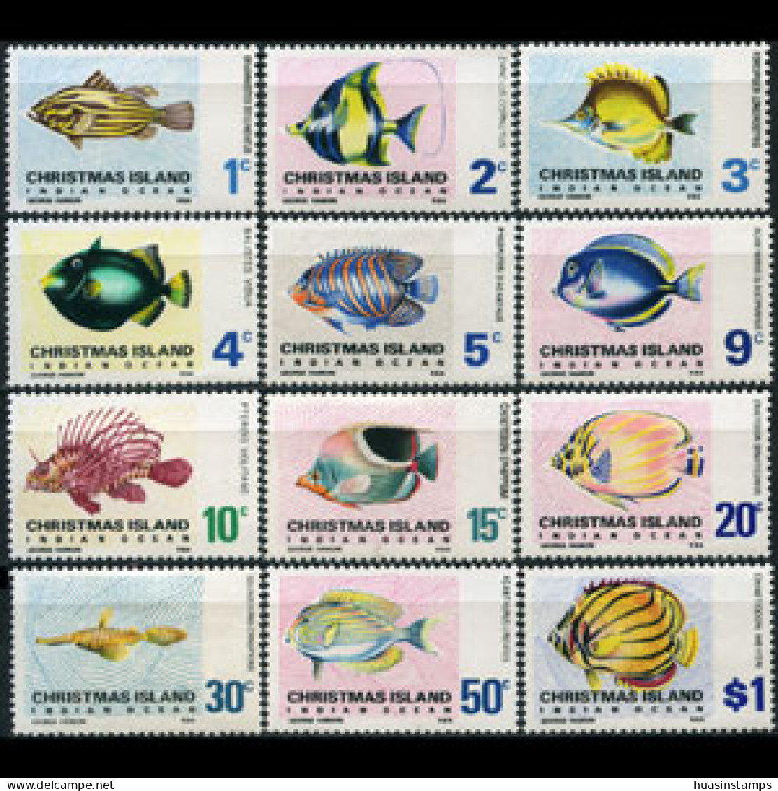 CHRISTMAS IS. 1968 - Scott# 22-33 Fish Set Of 12 MNH - Christmas Island