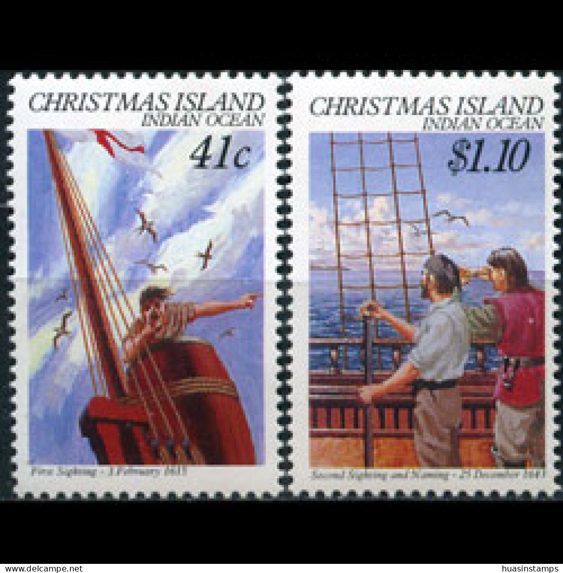 CHRISTMAS IS. 1990 - #248-9 Island Discovery Set Of 2 MNH - Christmas Island