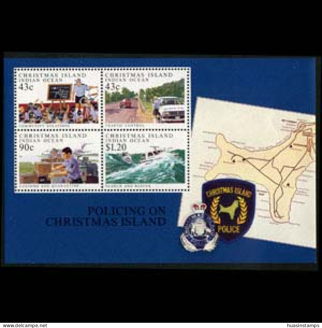 CHRISTMAS IS. 1991 - Scott# 306a S/S Police Force MNH - Christmas Island