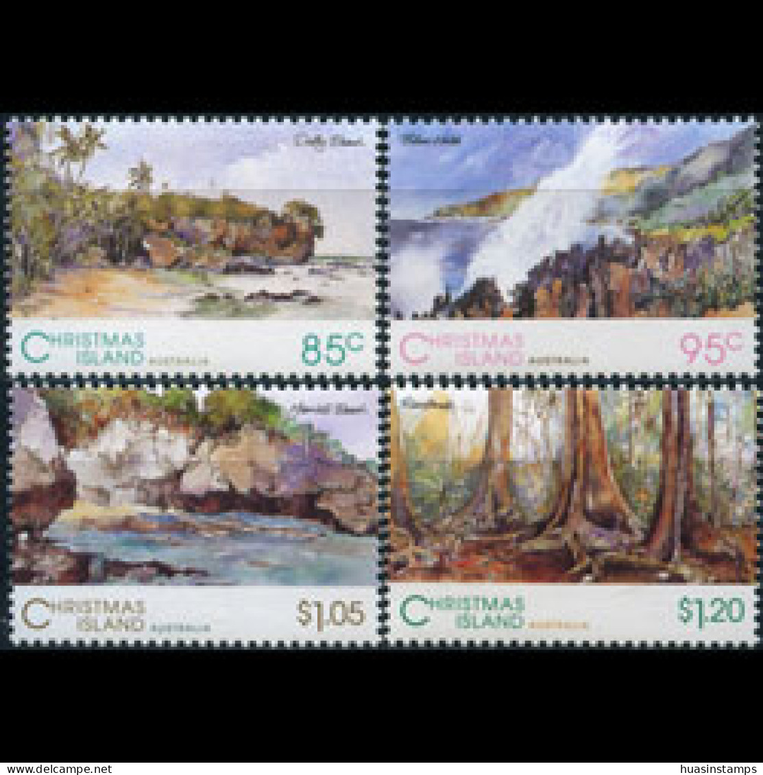 CHRISTMAS IS. 1993 - Scott# 350-3 Scenic Views Set Of 4 MNH - Christmas Island