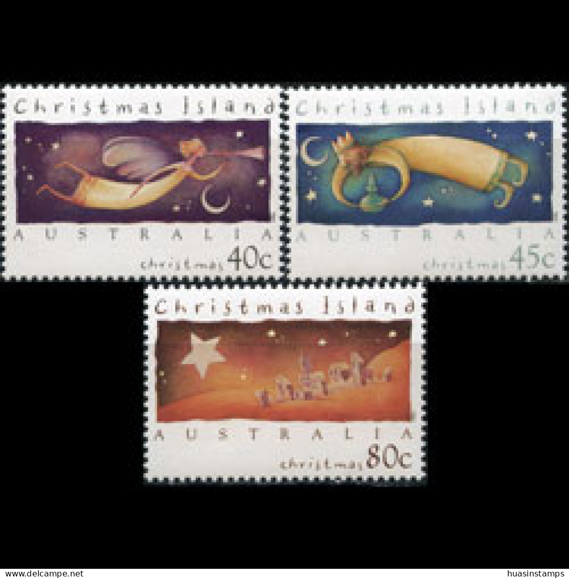 CHRISTMAS IS. 1994 - Scott# 364-6 Christmas Set Of 3 MNH - Christmas Island