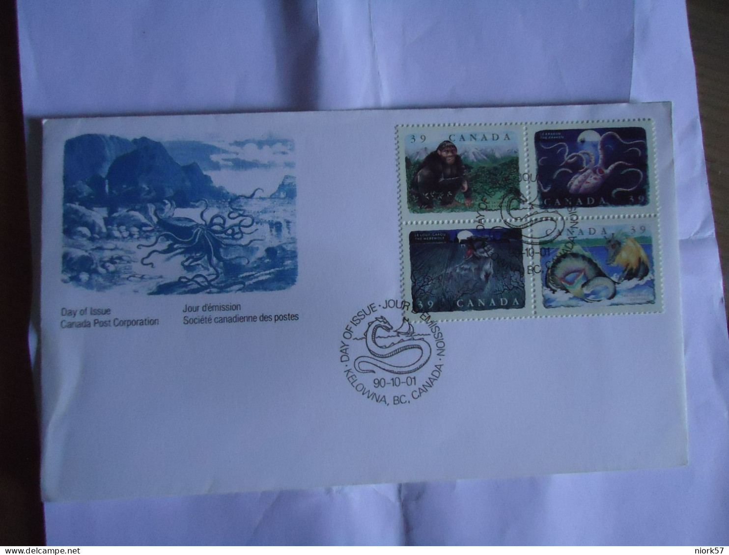 CANADA FDC  2001 MARINE LIFE ANIMALS MONKEY - Andere & Zonder Classificatie