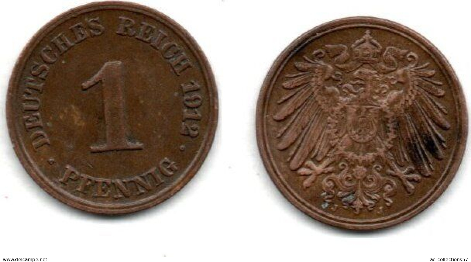 MA 24231 / Allemagne - Deutschland - Germany 1 Pfennig 1912 J SUP - 1 Pfennig