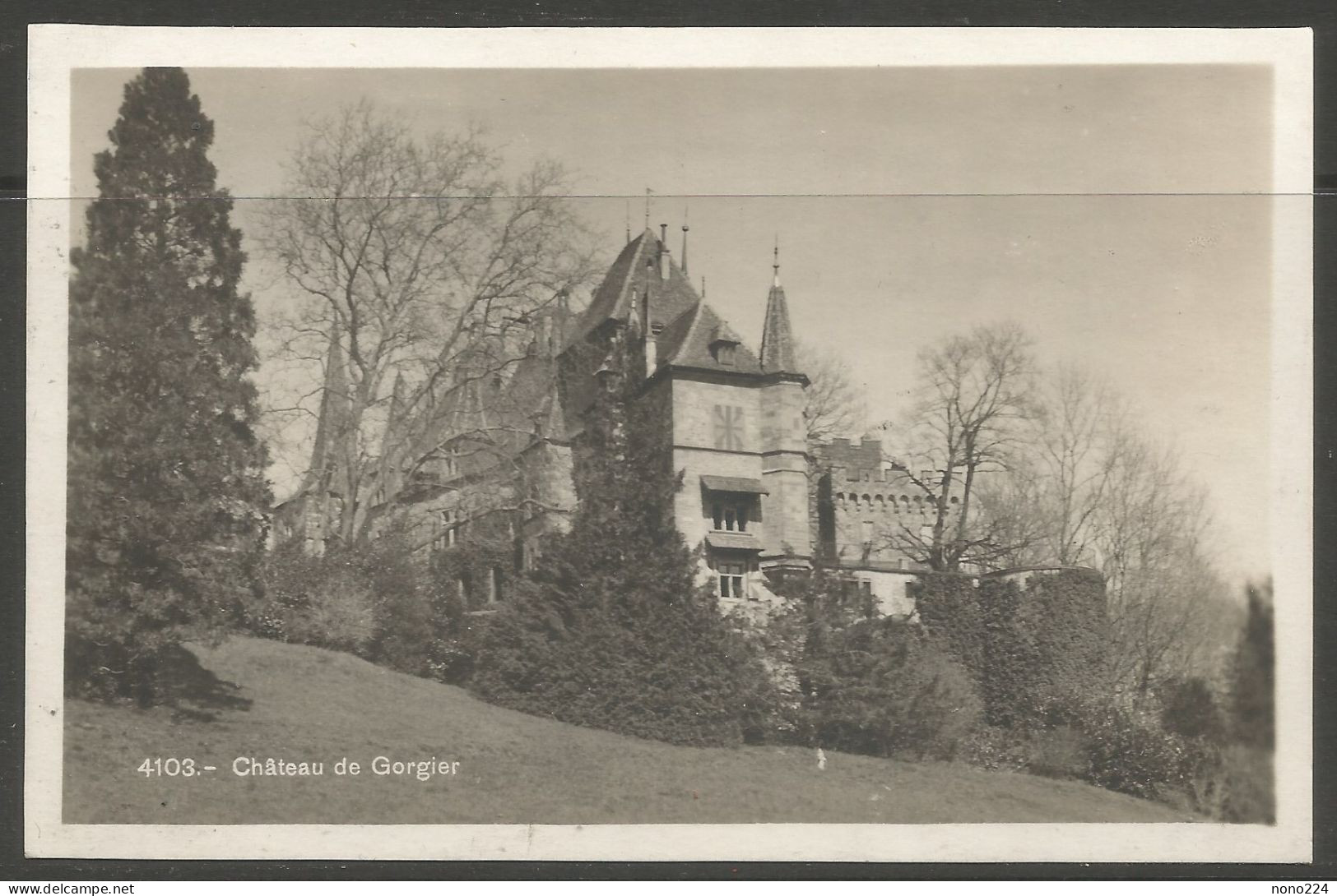 Carte P De 1933 ( Château De Gorgier ) - Gorgier