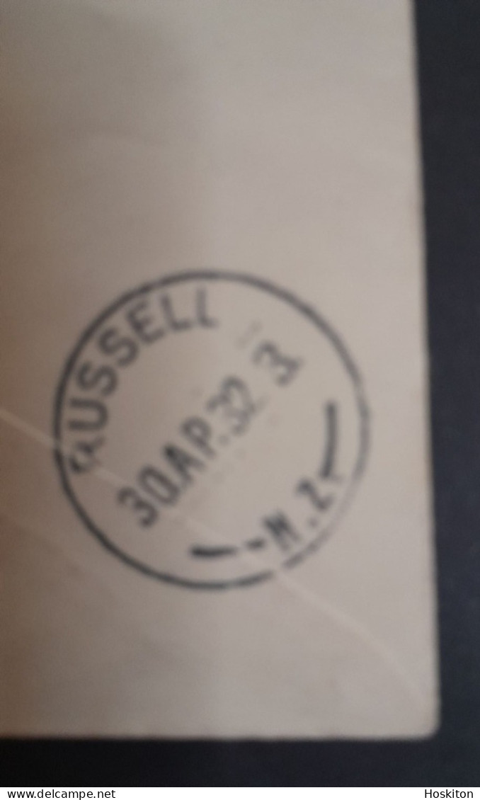 30 April 1932Auckland -North Auckland And Return Survey Flight.Auckland -Russell Leg. - Covers & Documents