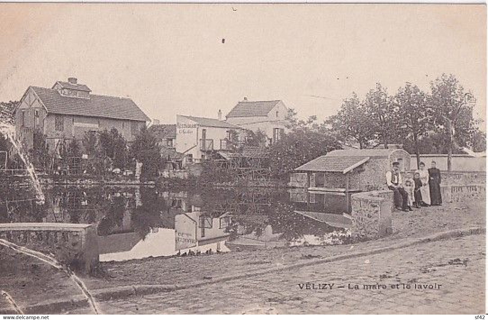 VELIZY                   LA MAIRIE ET LE LAVOIR                  PRECURSEUR - Velizy