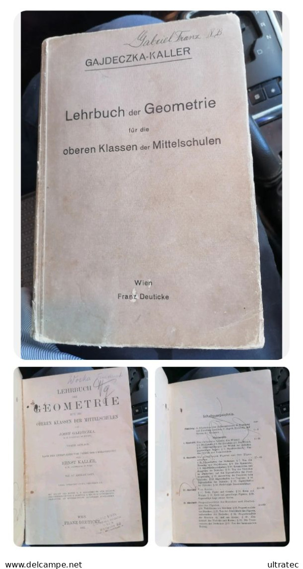 Lehrbuch Der Geometrie Buch Von 1911 Mathematik Für Die Oberen Klassen - Livres Scolaires