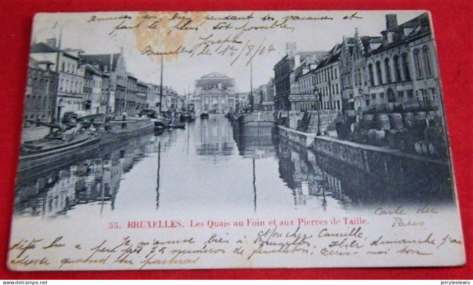 BRUXELLES -  Les Quais Au Foin Et Aux Pierres De Taille -  1904 - Navegación - Puerto