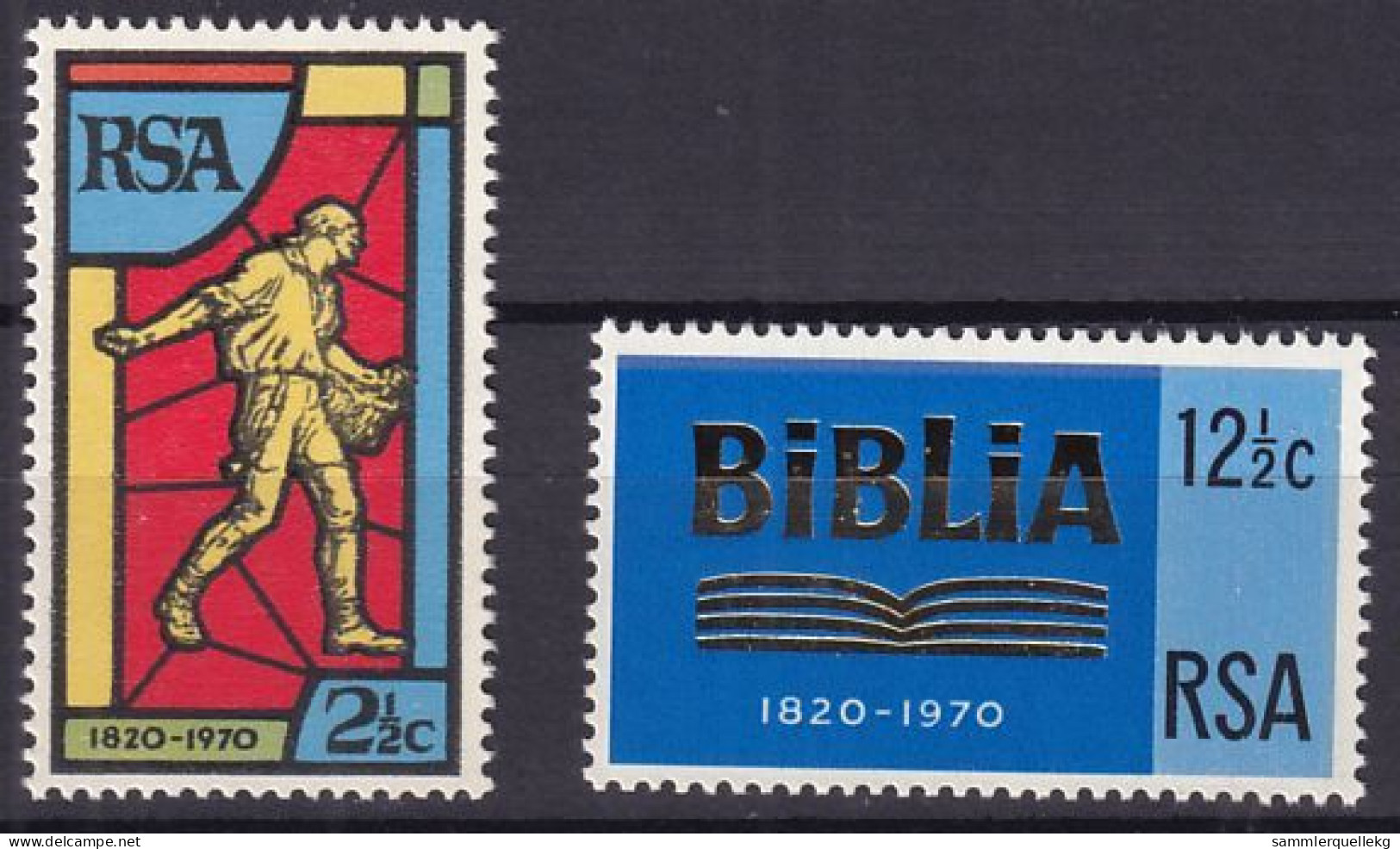 Südafrika 388 - 389 Postfrisch, 150 Jahre Südafrikanische Bibelgesellschaft ( Nr. 1906) - Unused Stamps