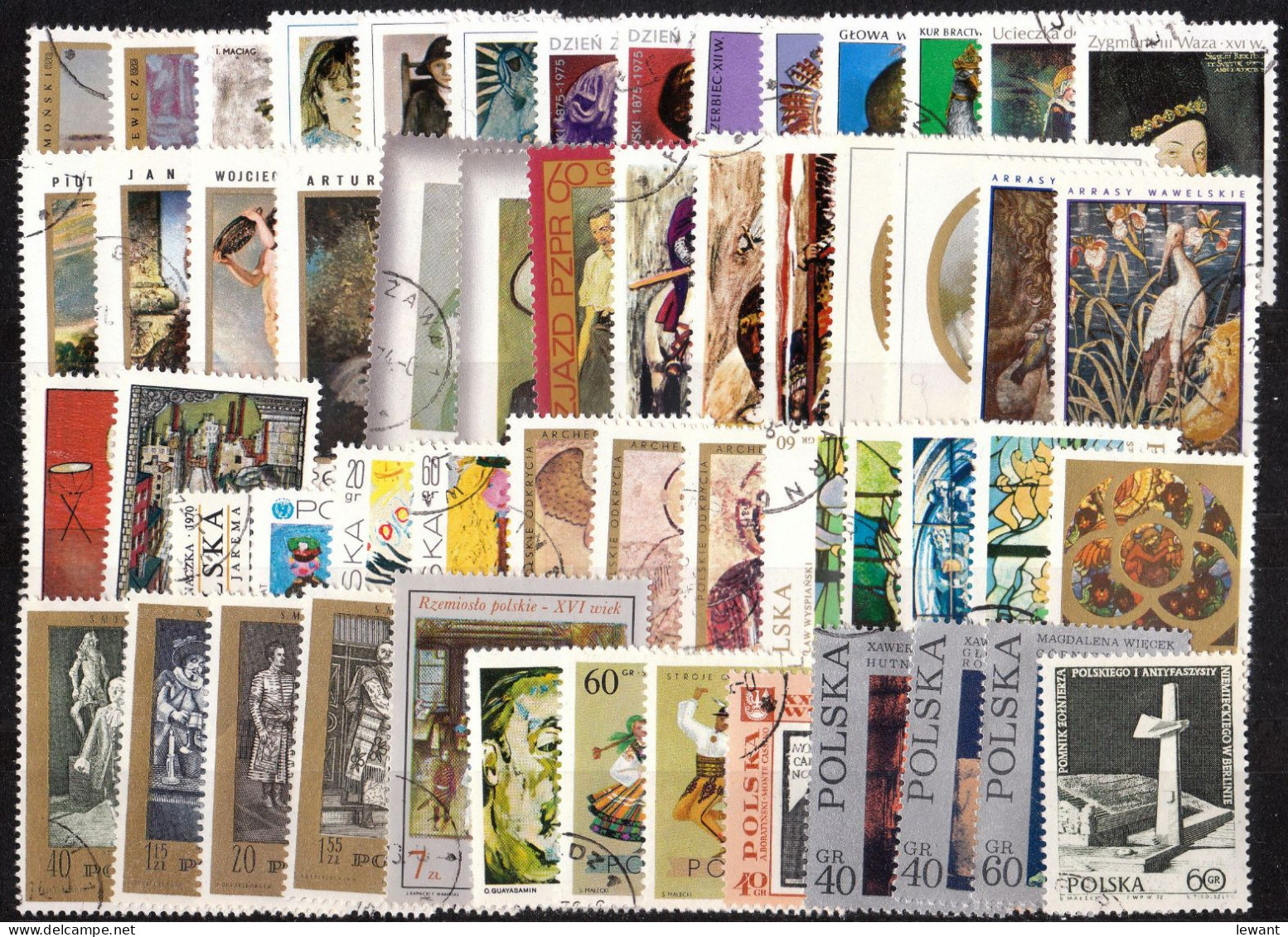 Mix - 55 Used Stamps - Each Different - Collections