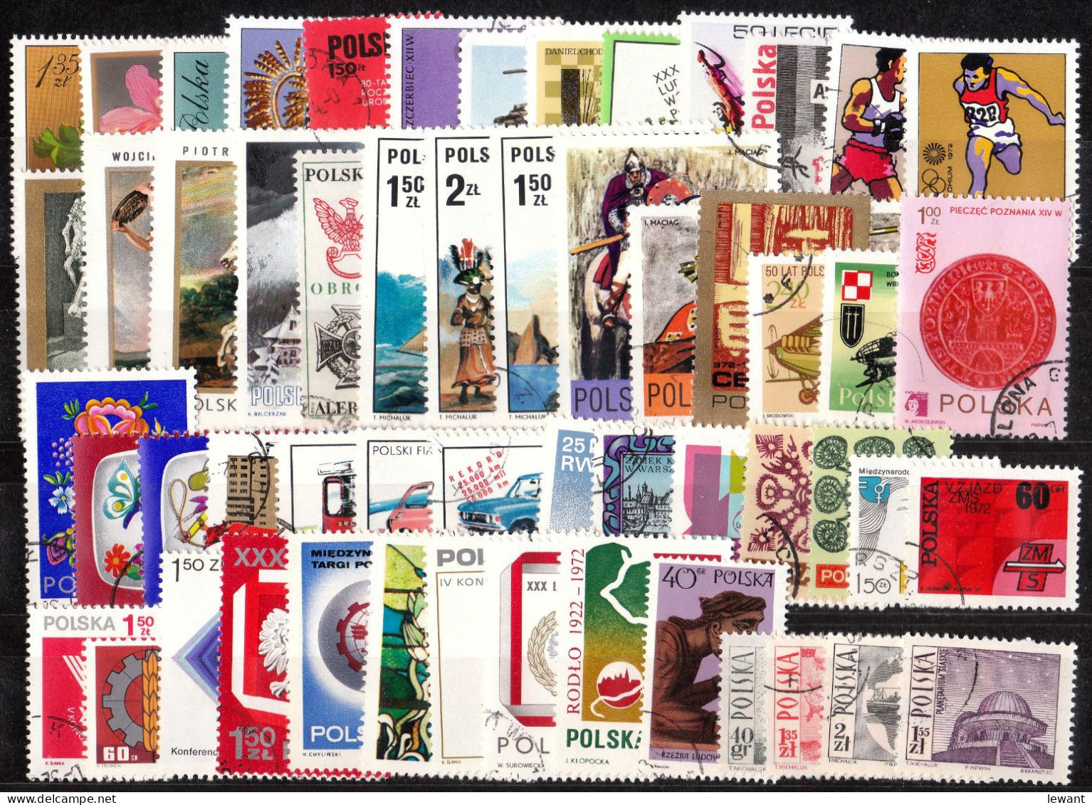 Mix - 55 Used Stamps - Each Different (3) - Sammlungen