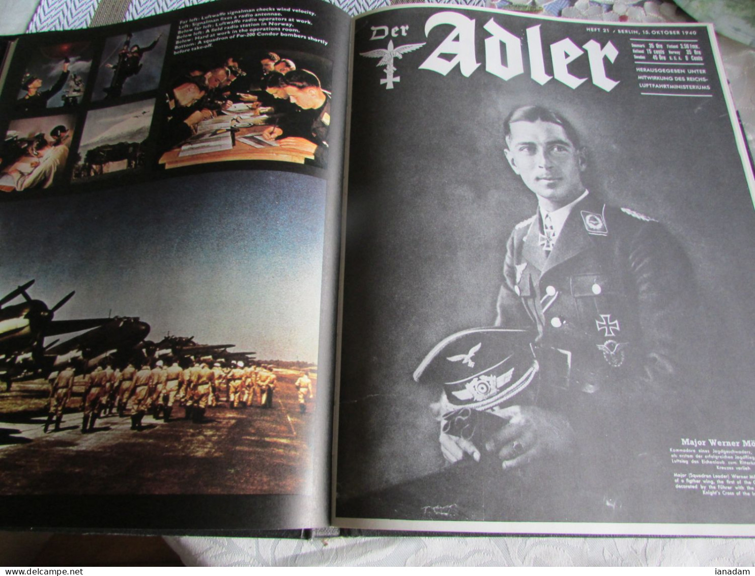 Der Adler The Luftwaffe Magazine BOOK - 1939-45