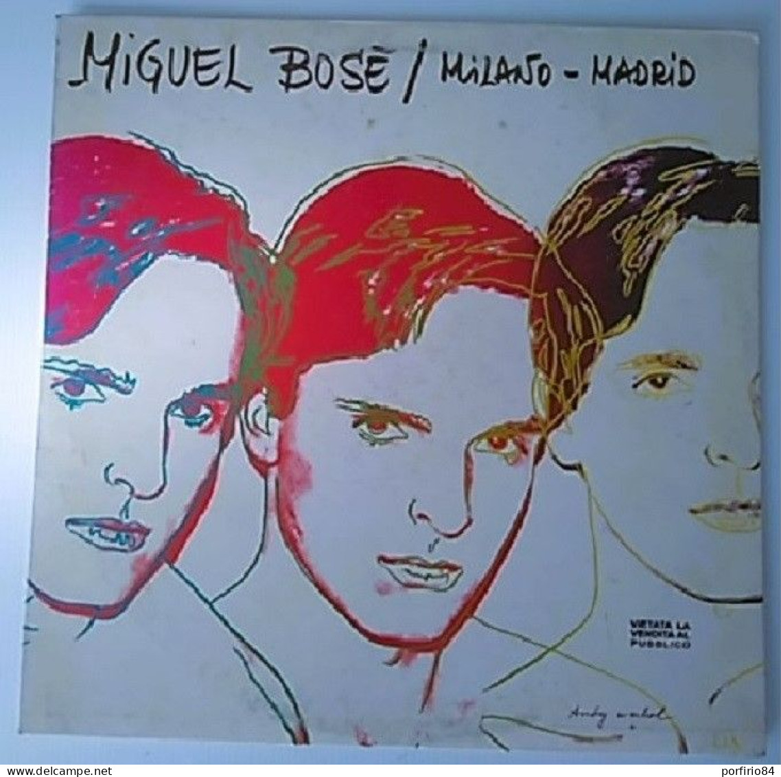 MIGUEL BOSE' RARO LP 33 Giri PROMO Del 1983 MILANO - MADRID - STAMPA ITALIA - Otros - Canción Italiana