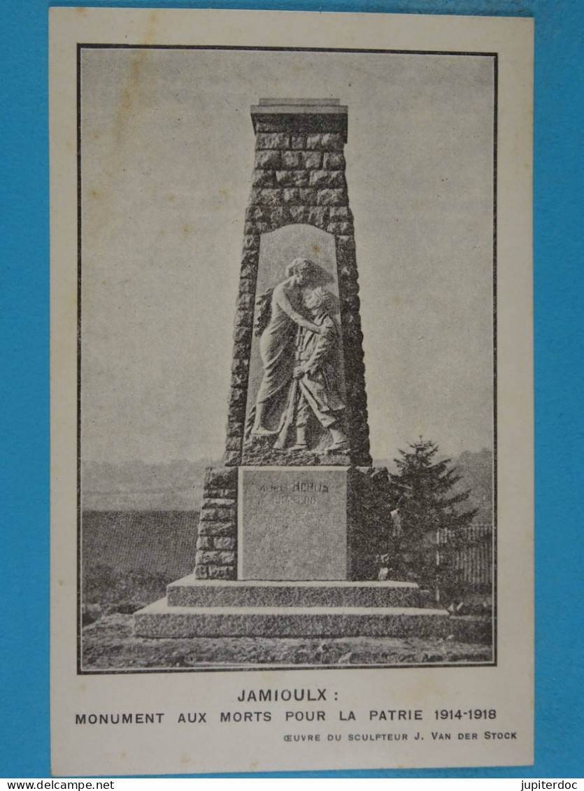 Jamioulx Monument Aux Morts Pour La Patrie 1914-1918 - Ham-sur-Heure-Nalinnes