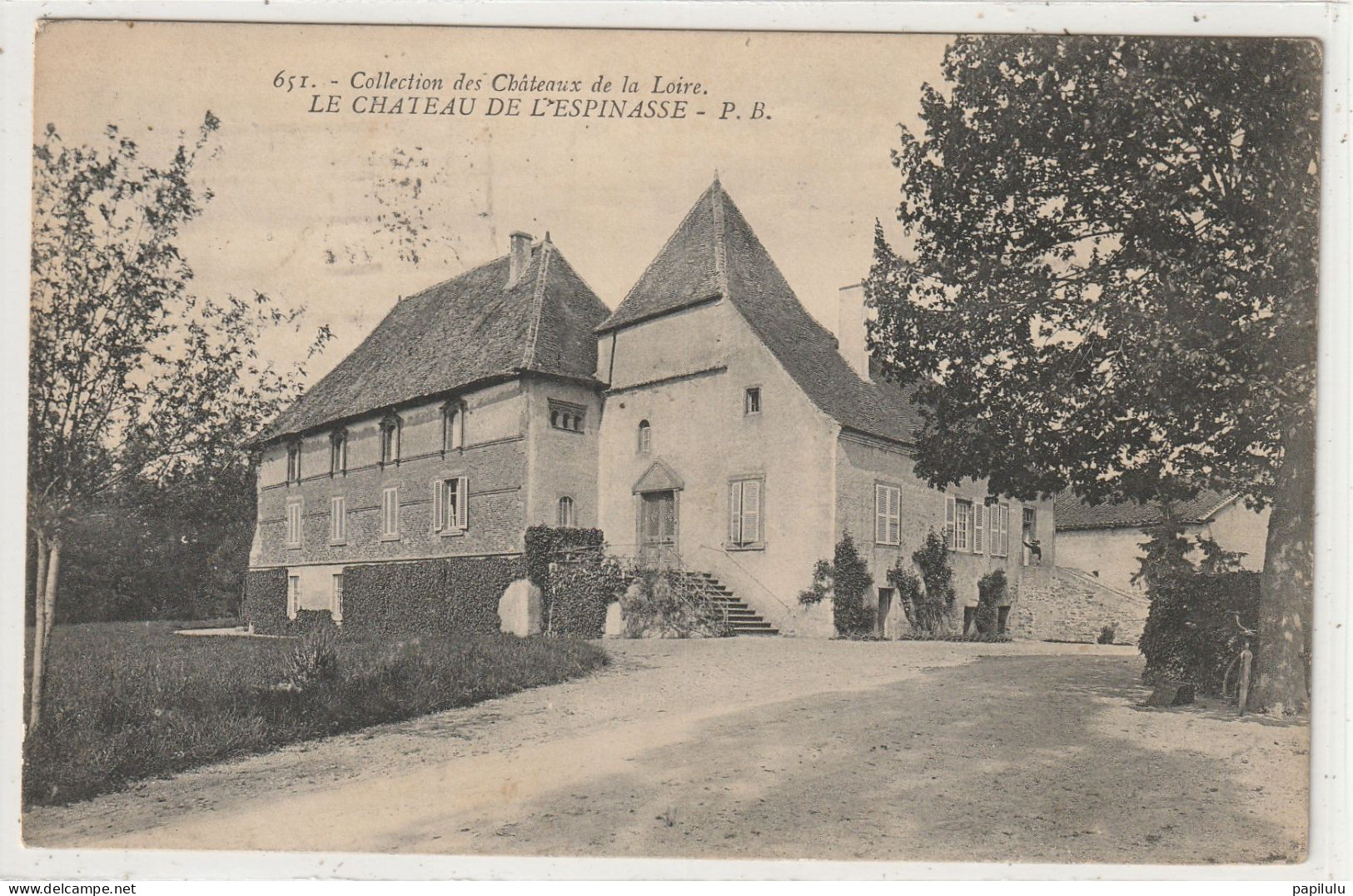 12 DEPT 42 : édit. P B N° 651 : Le Château De L'Espinasse - Saint Germain Laval