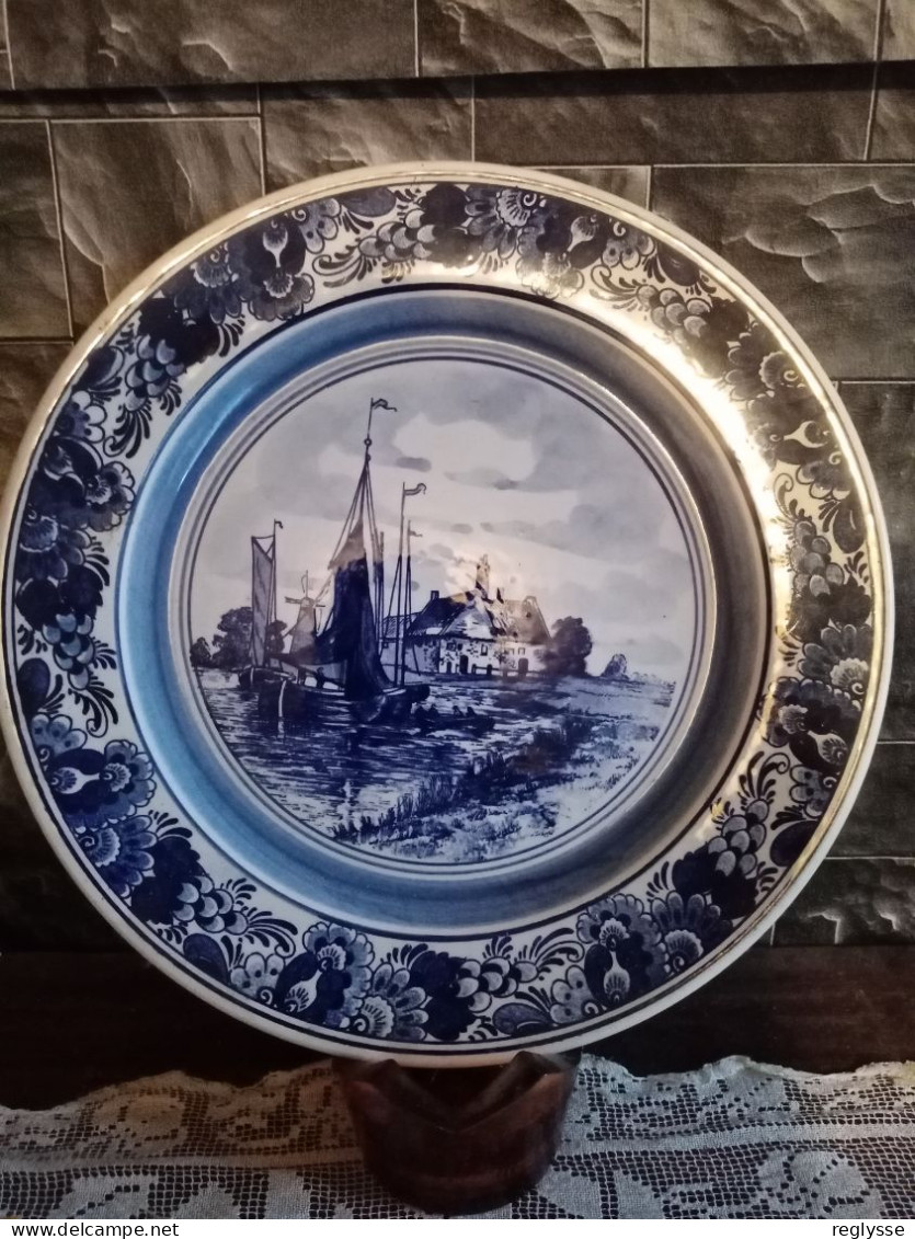 ASSIETTE  DECORATIVE HEINNEKEN BONNE ANNEE  1976  DELFT - Delft (NLD)