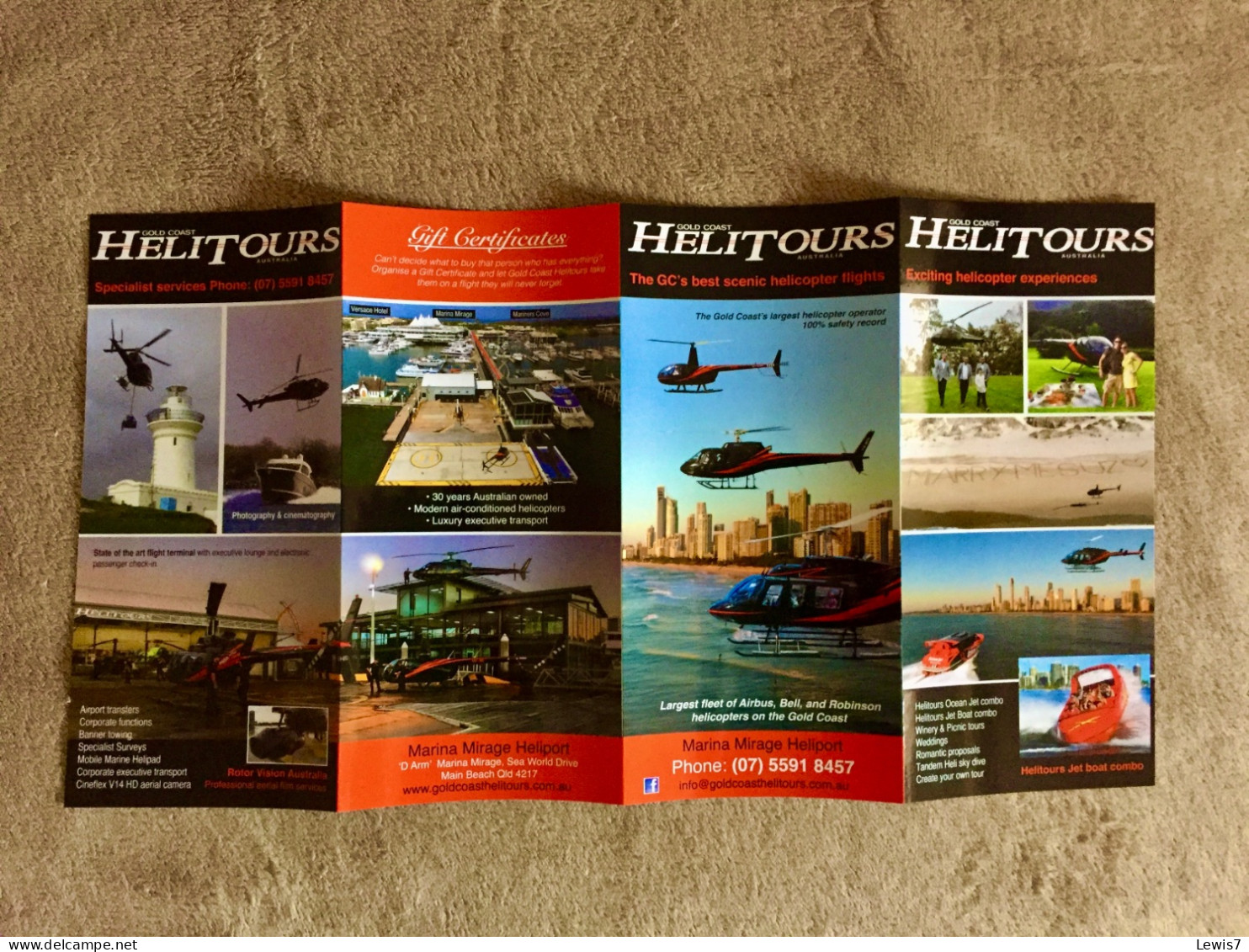 Brochure : HELICOPTER TOURS - Australia - Elicotteri