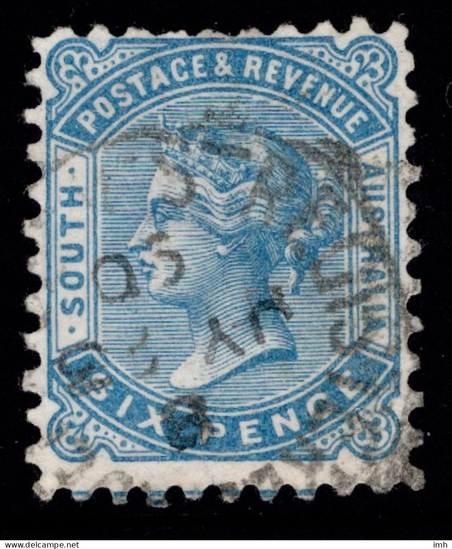 1883-99 SG 185 6d Pale Blue W13 P10 £3.50 - Oblitérés