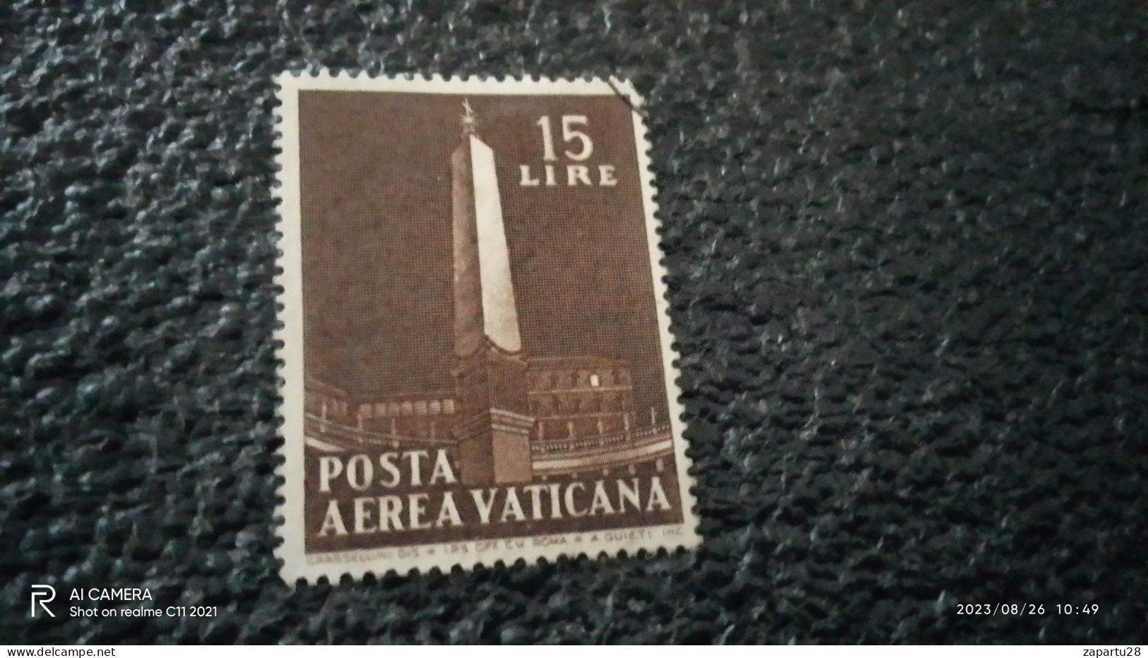 VATİKAN-1946-60       15L       USED - Used Stamps
