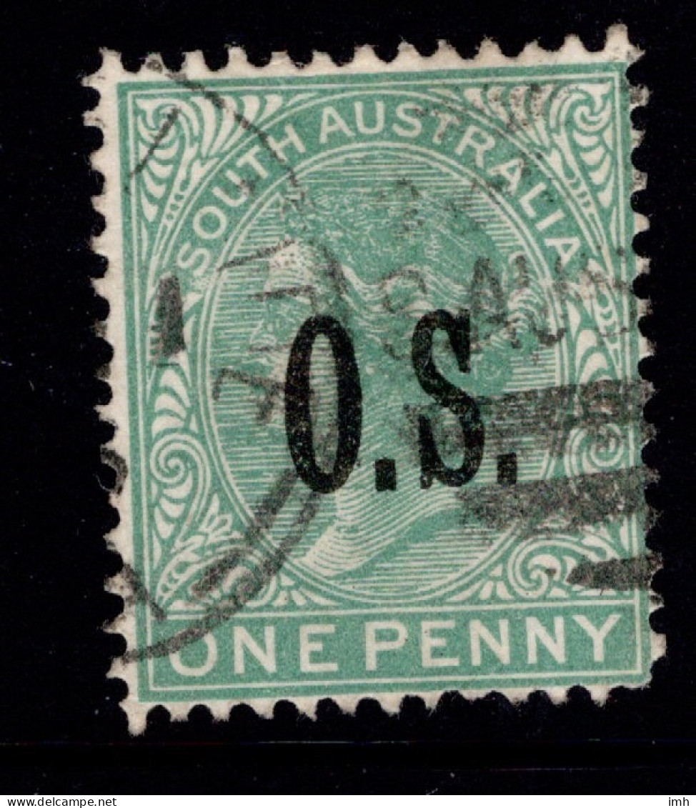 1891-96 Official SG 058 1d Green  Type O2 W13 P13 (#2) £1.00 - Oblitérés