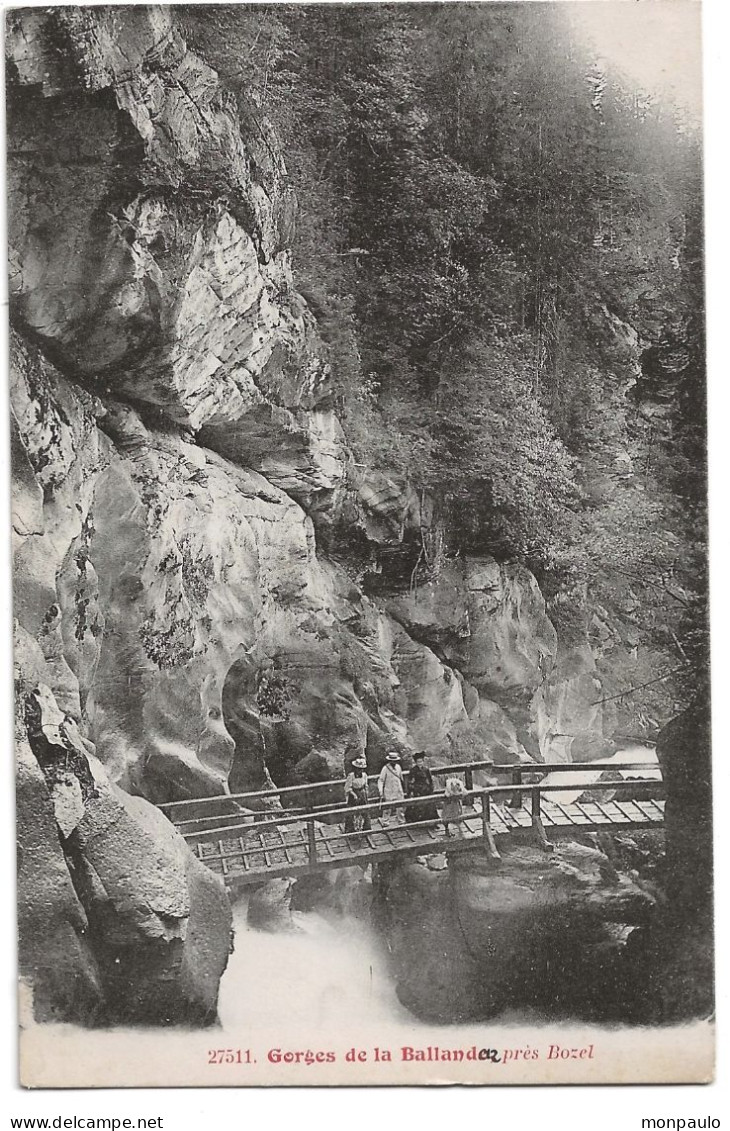 73. CPA. Savoie. Tarentaise. Bozel. Gorges De Ballandaz, Près Bozel. (animée) - Bozel