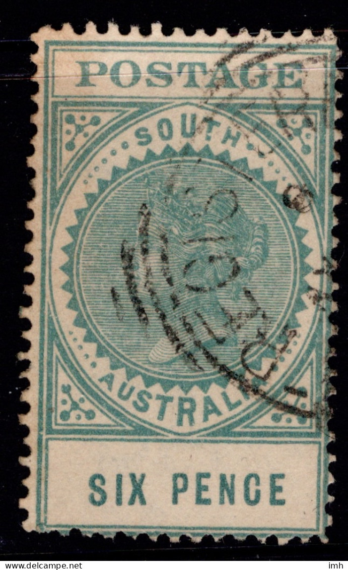 904-11 SG 284 6d Blue-green  Thick Postage W13 P12 (#1) £3.00 - Usati