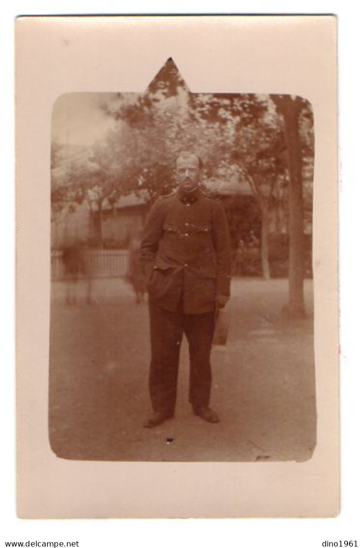 CPA 3430 - MILITARIA - Carte Photo Militaire - Soldat BLANCHARD N° 7 Sur Le Col - Characters