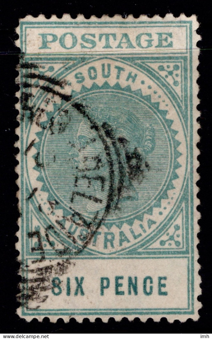 1904-11 SG 284 6d Blue-green  Thick Postage W13 P12 (#2) £3.00 - Oblitérés