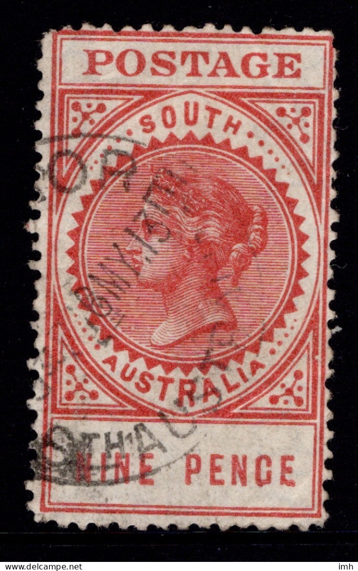 1906-12 SG 302d 9d Lake (B)Thick Postage W27 P12.5 £8.50 - Usati