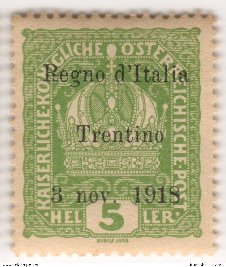 1918 Francobolli D'Austria Trentino-Alto Adige Terre Redente MLH - Trento