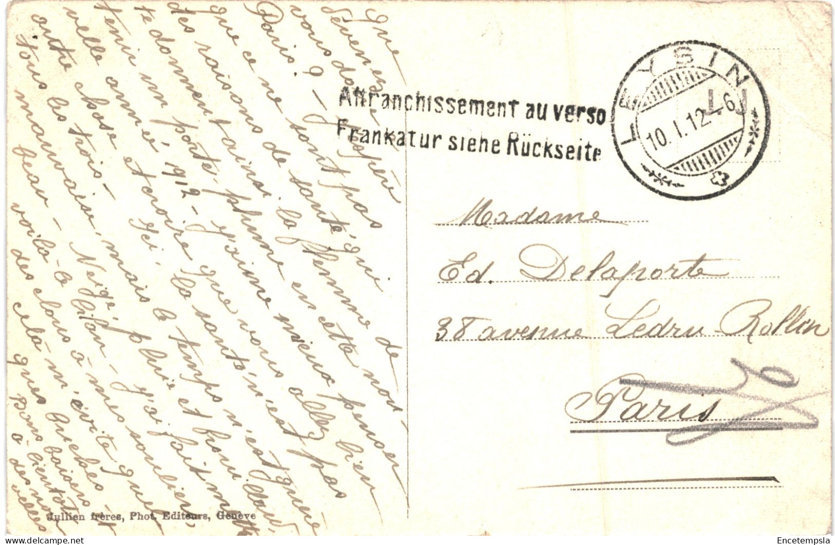 CPA Carte Postale  Suisse  Lavey-Morcles  Grande Et Petite Dent De Morcles 1912 VM70816 - Lavey