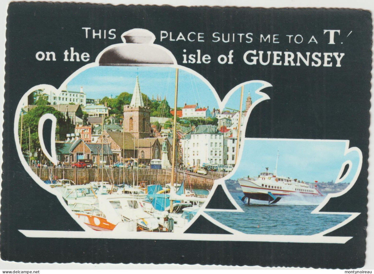 Royaume  Uni  : Ile D Ela Manche : GUERNSEY : Vues  , Village, Bateau - Guernsey