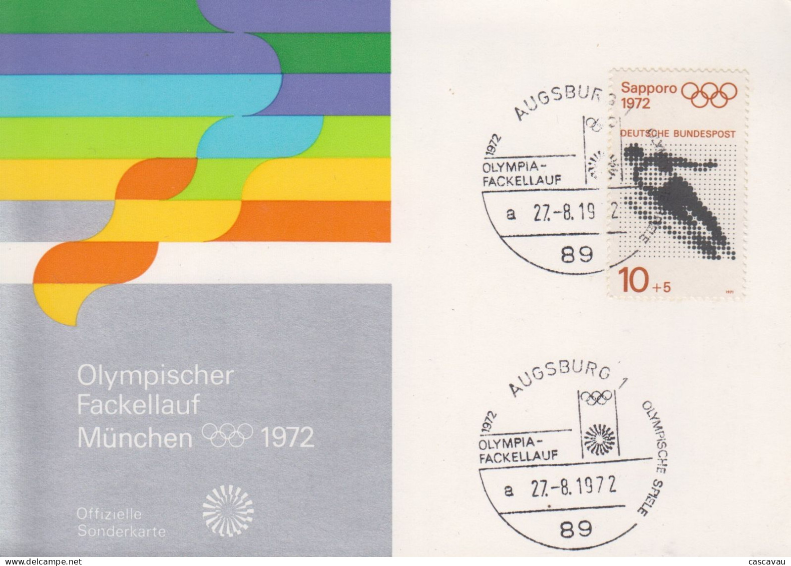 Carte Maximum  1er  Jour  ALLEMAGNE   Jeux  Olympiques  D' Hiver   SAPPORO   1972 - Hiver 1972: Sapporo