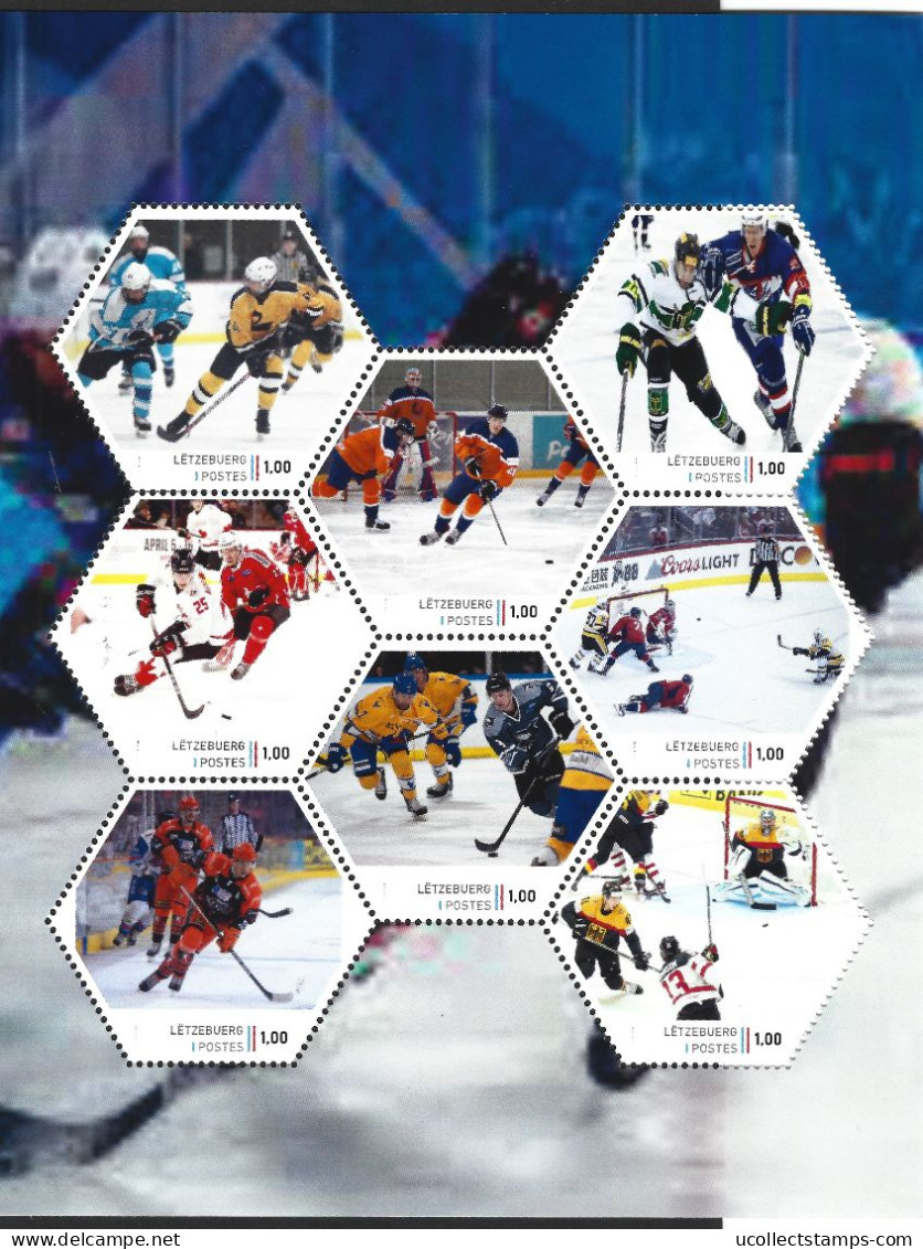 Luxemburg 2023 Ice Hockey IJshockey 1 Sheetlet     Postfris/mnh/neuf - Neufs