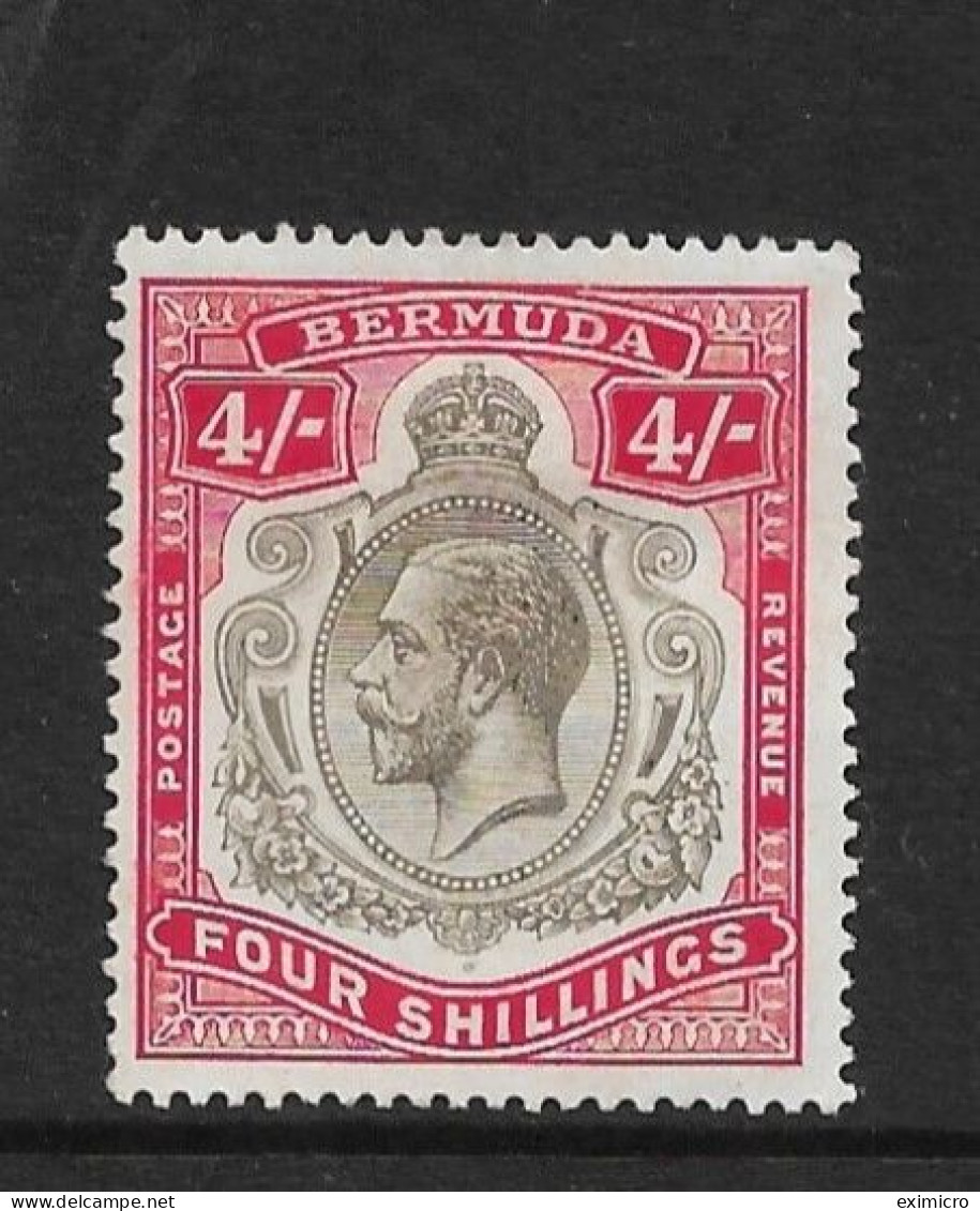 BERMUDA 1920 4s SG 52b MOUNTED MINT Cat £60 - Bermuda