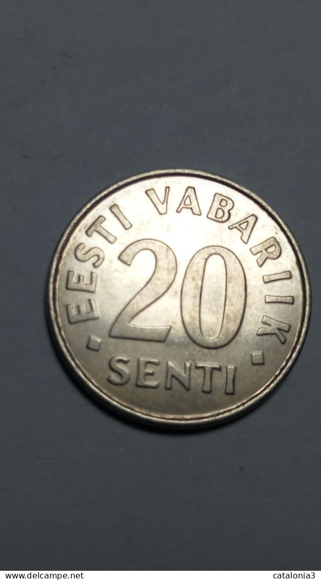 ESTONIA - 20 SENTI KM23a - Estonia