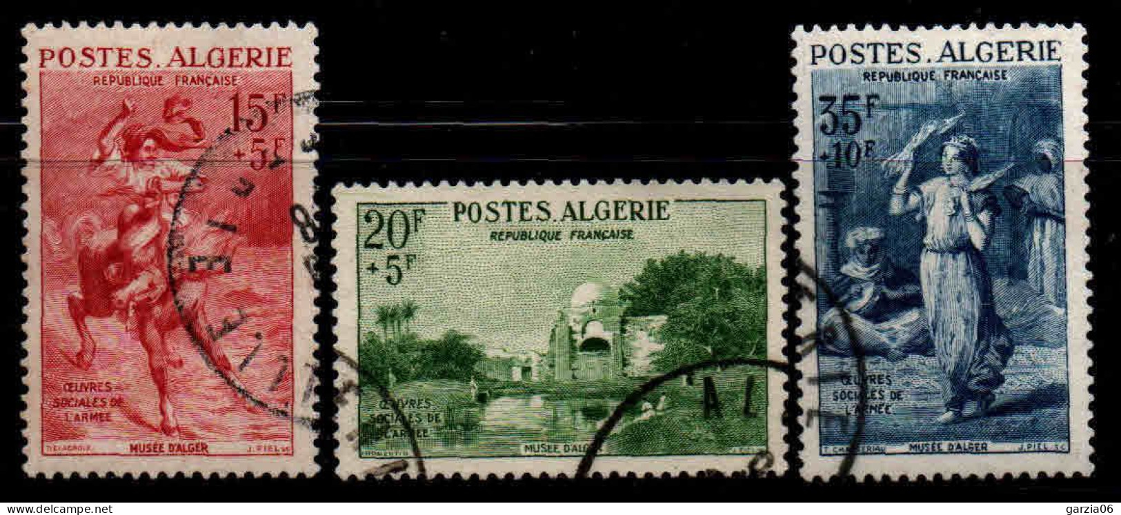 Algérie - 1957 - Œuvres Sociales   - N° 346 à 348  -  Oblit  - Used - Oblitérés