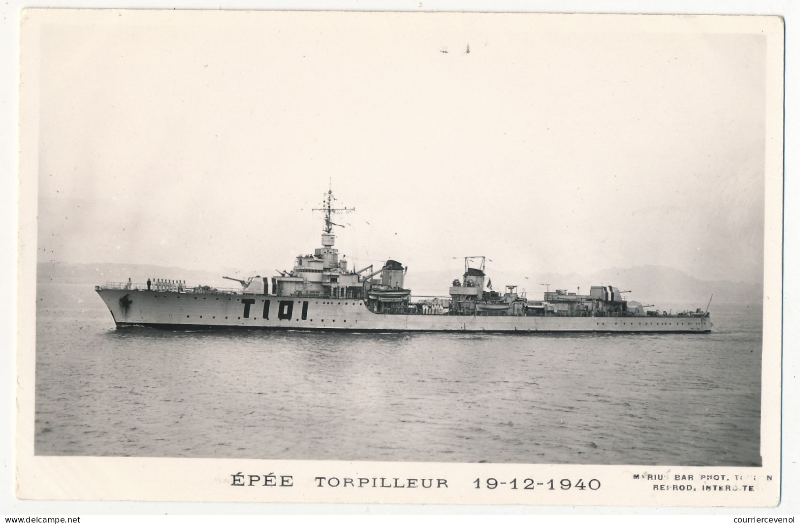 CPM - ÉPÉE - Torpilleur - 19/12/1940 - Warships