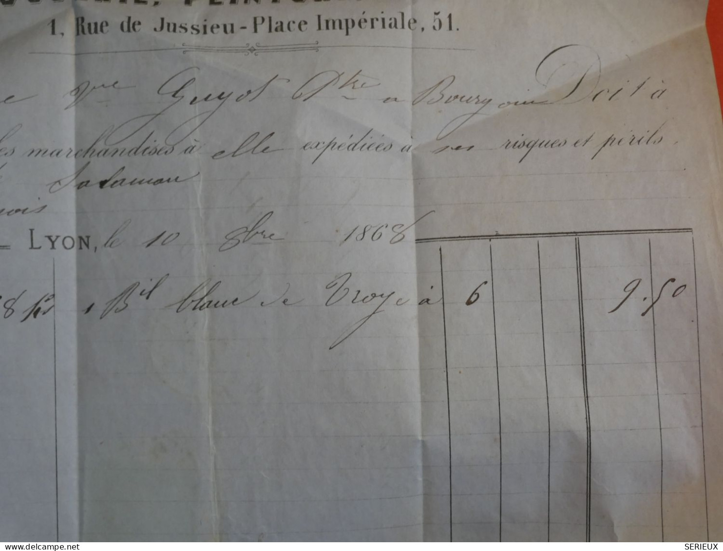 BZ12 FRANCE BELLE LETTRE 1868  LYON A BOURGOIN  +NAPOLEON N°29  ++AFF. INTERESSANT ++ - 1863-1870 Napoléon III Lauré
